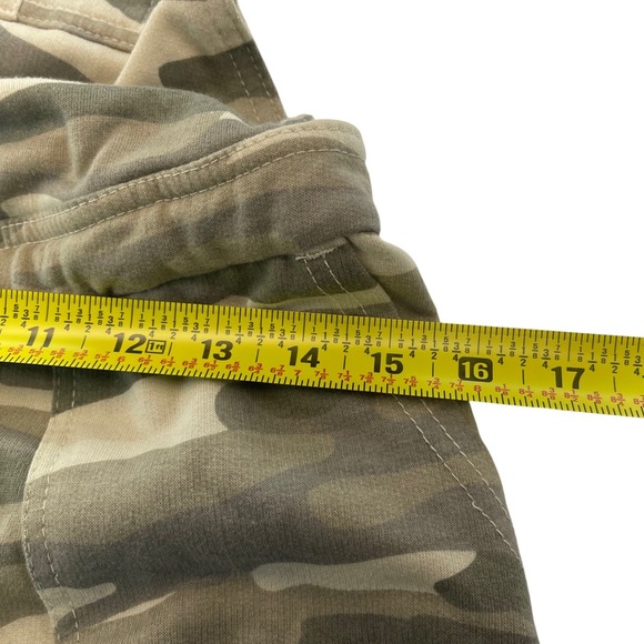 Womens Camouflage Overalls Utility L Jumpsuit Drawstring Casual Military Print - Picture 4 of 11